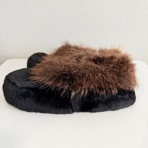 Real Fur Slippers Size 7
